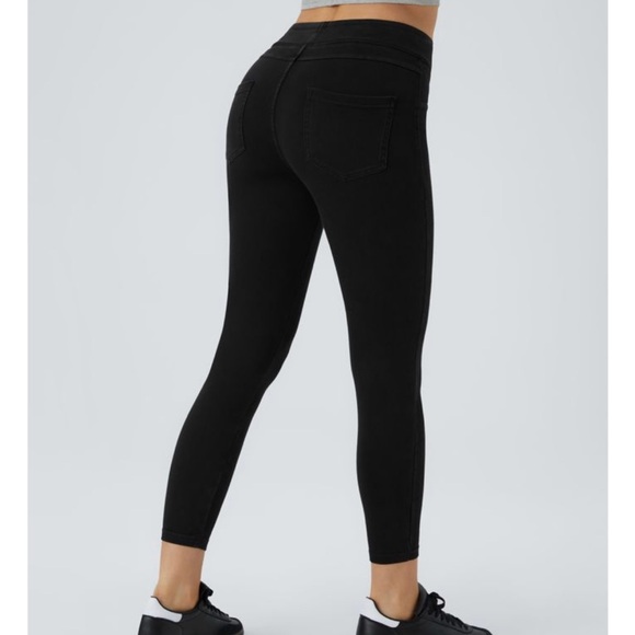 Halara Flex high waisted pocket denim casual leggings - Picture 3 of 7